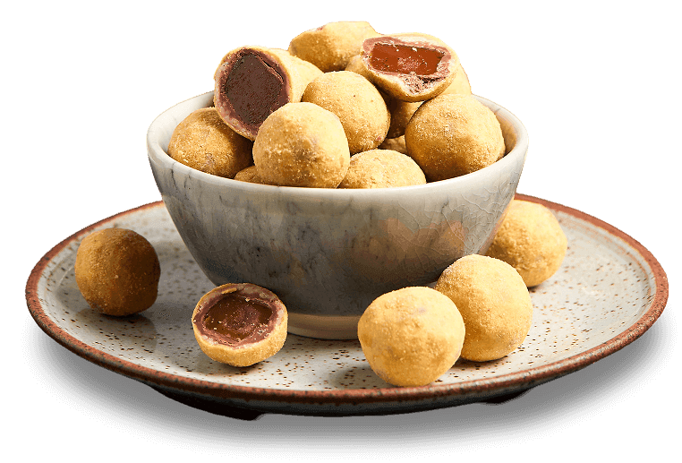 Premium nuts displayed on neutral background